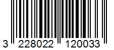 Barcode 3228022120033
