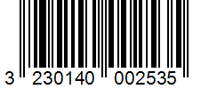 Barcode 3230140002535