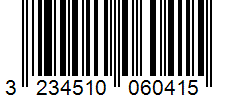 Barcode 3234510060415