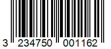 Barcode 3234750001162