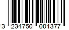 Barcode 3234750001377