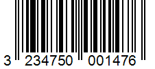 Barcode 3234750001476