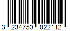 Barcode 3234750022112