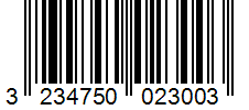Barcode 3234750023003