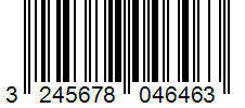 Barcode 3245678046463