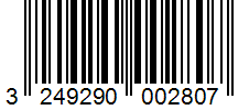 Barcode 3249290002807
