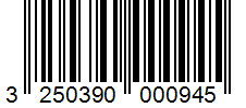 Barcode 3250390000945