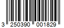 Barcode 3250390001829