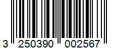 Barcode 3250390002567