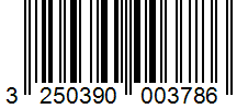 Barcode 3250390003786