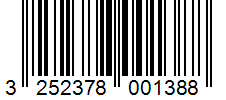 Barcode 3252378001388