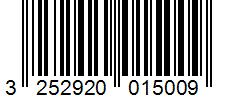 Barcode 3252920015009