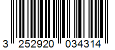 Barcode 3252920034314