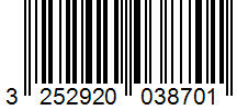 Barcode 3252920038701