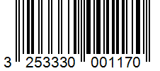 Barcode 3253330001170