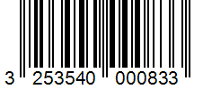 Barcode 3253540000833