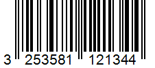 EAN Barcode for 3253581121344