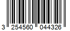 Barcode 3254560044326