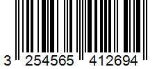 Barcode 3254565412694