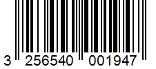 Barcode 3256540001947