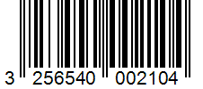 Barcode 3256540002104