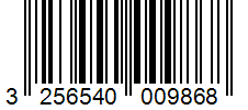 Barcode 3256540009868