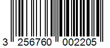 Barcode 3256760002205