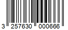 Barcode 3257630000666