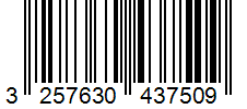 Barcode 3257630437509