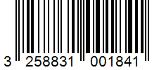 Barcode 3258831001841