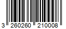 Barcode 3260260210008