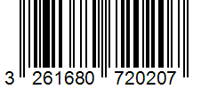 Barcode 3261680720207