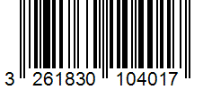 Barcode 3261830104017