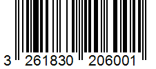 Barcode 3261830206001