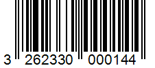 Barcode 3262330000144