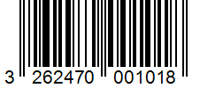 Barcode 3262470001018