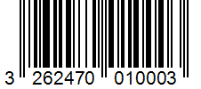 Barcode 3262470010003