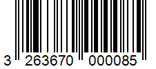 Barcode 3263670000085