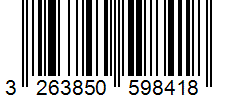 Barcode 3263850598418