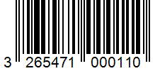 Barcode 3265471000110