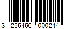 Barcode 3265490000214