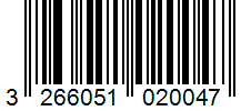 Barcode 3266051020047