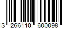 Barcode 3266110600098