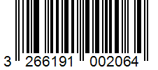 Barcode 3266191002064