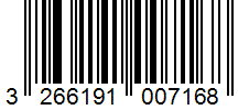 Barcode 3266191007168