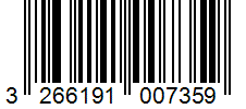 Barcode 3266191007359