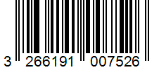 Barcode 3266191007526
