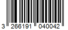 Barcode 3266191040042