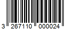 Barcode 3267110000024