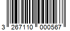 Barcode 3267110000567